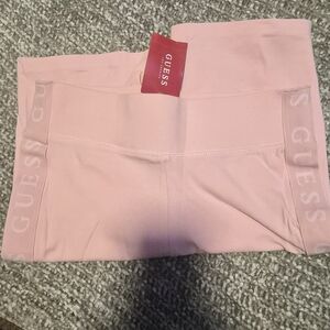 Guess Soft Pink Logo Waistband Shorts